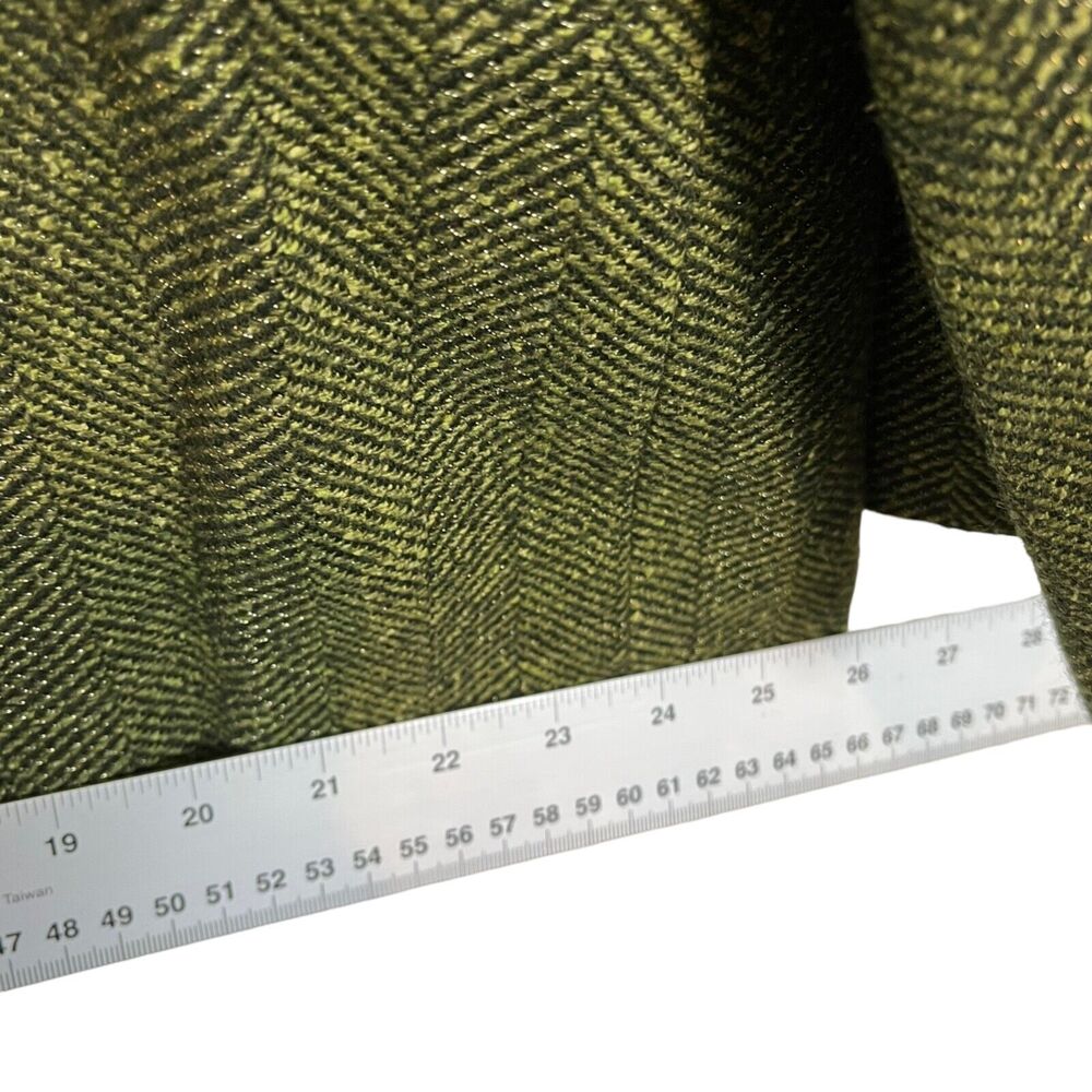Basler Blazer Vintage Green Herringbone Tweed Retro Sz 46 or 1X Women's 3 Button - Picture 10 of 16